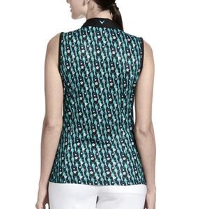 FOREVER 21 MULTI-COLOR COLLAR SLEEVELESS WOMEN"S BLOUSE